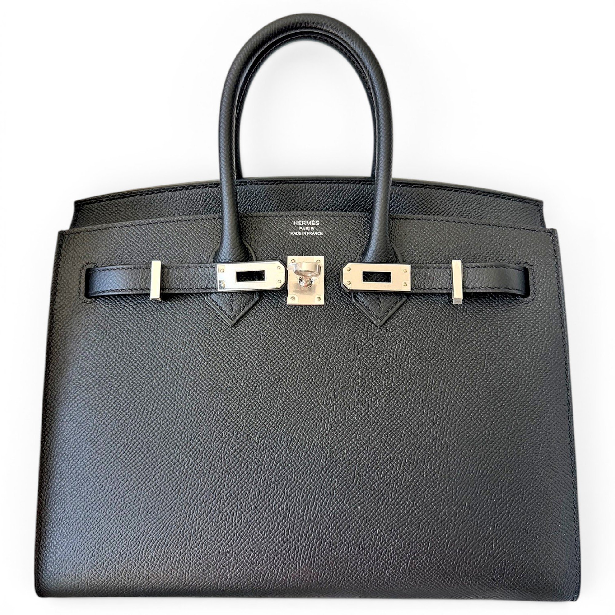 Hermes Birkin 25 Handbag Black Epsom Leather 2025