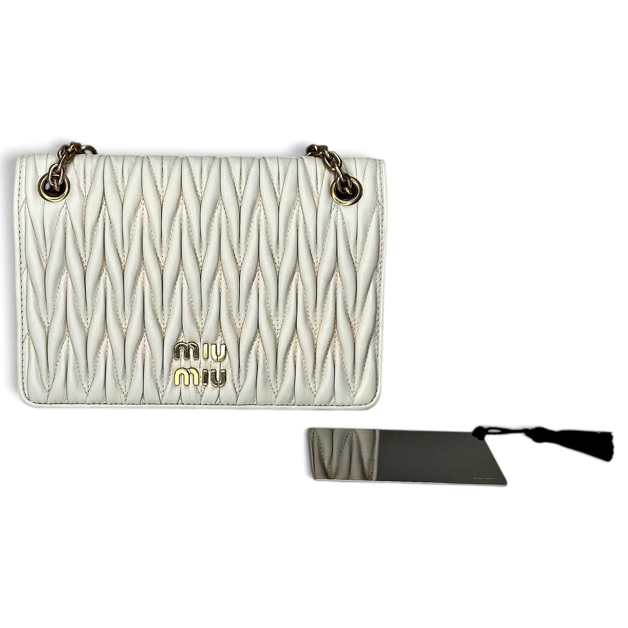 Miu Club leather handbag
