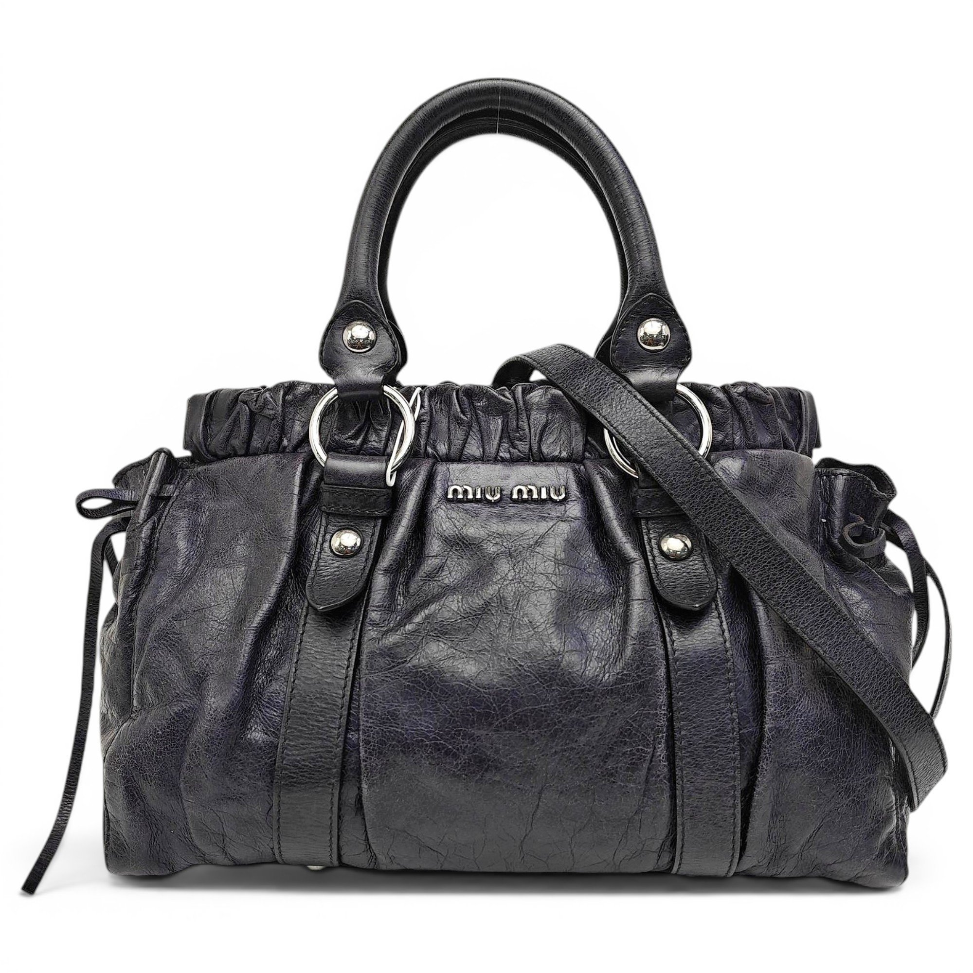 Leather handbag