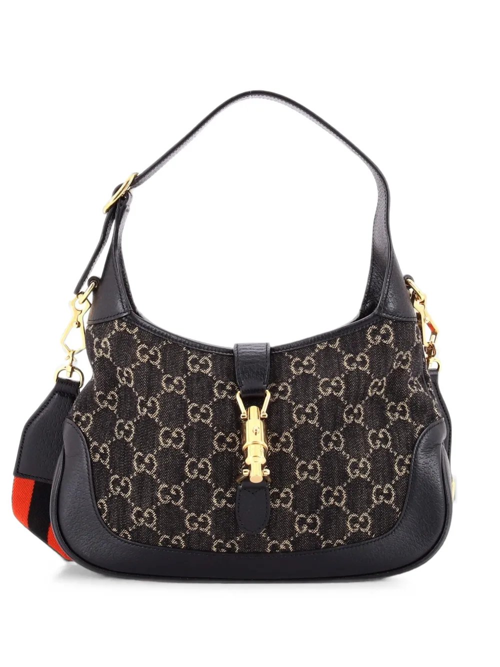 Jackie 1961 GG Denim Small hobo bag