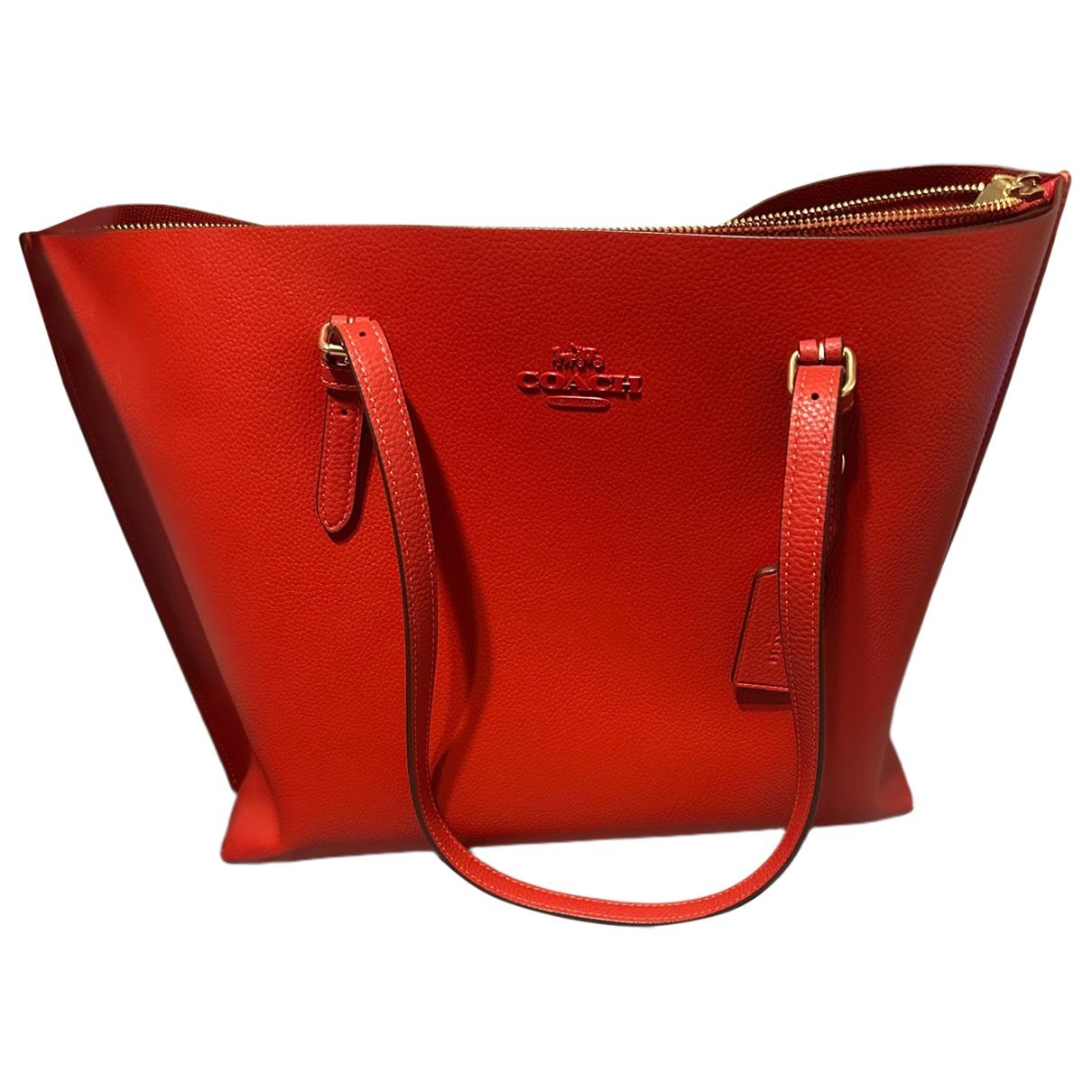 CITY ZIP TOTE leather tote