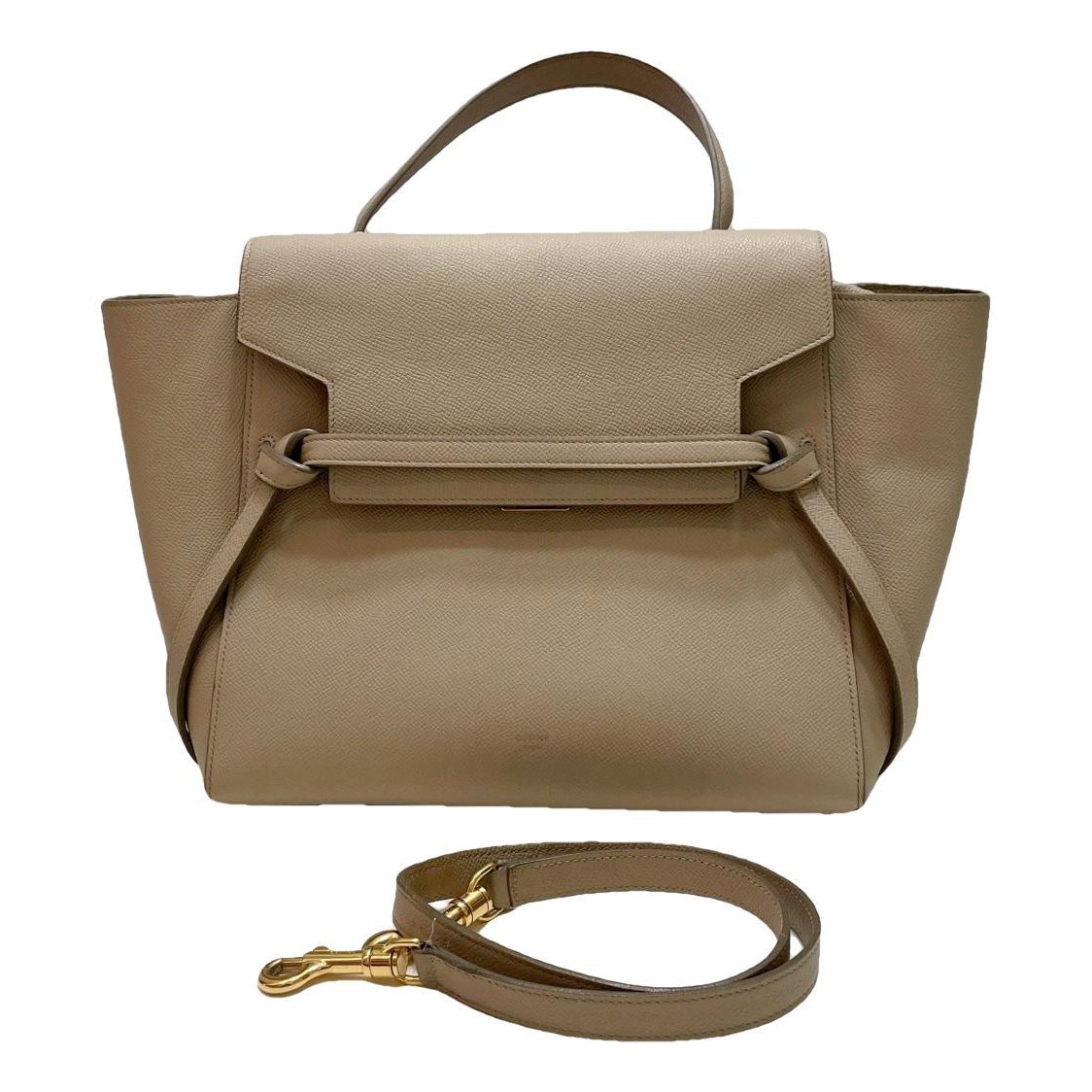Belt leather handbag