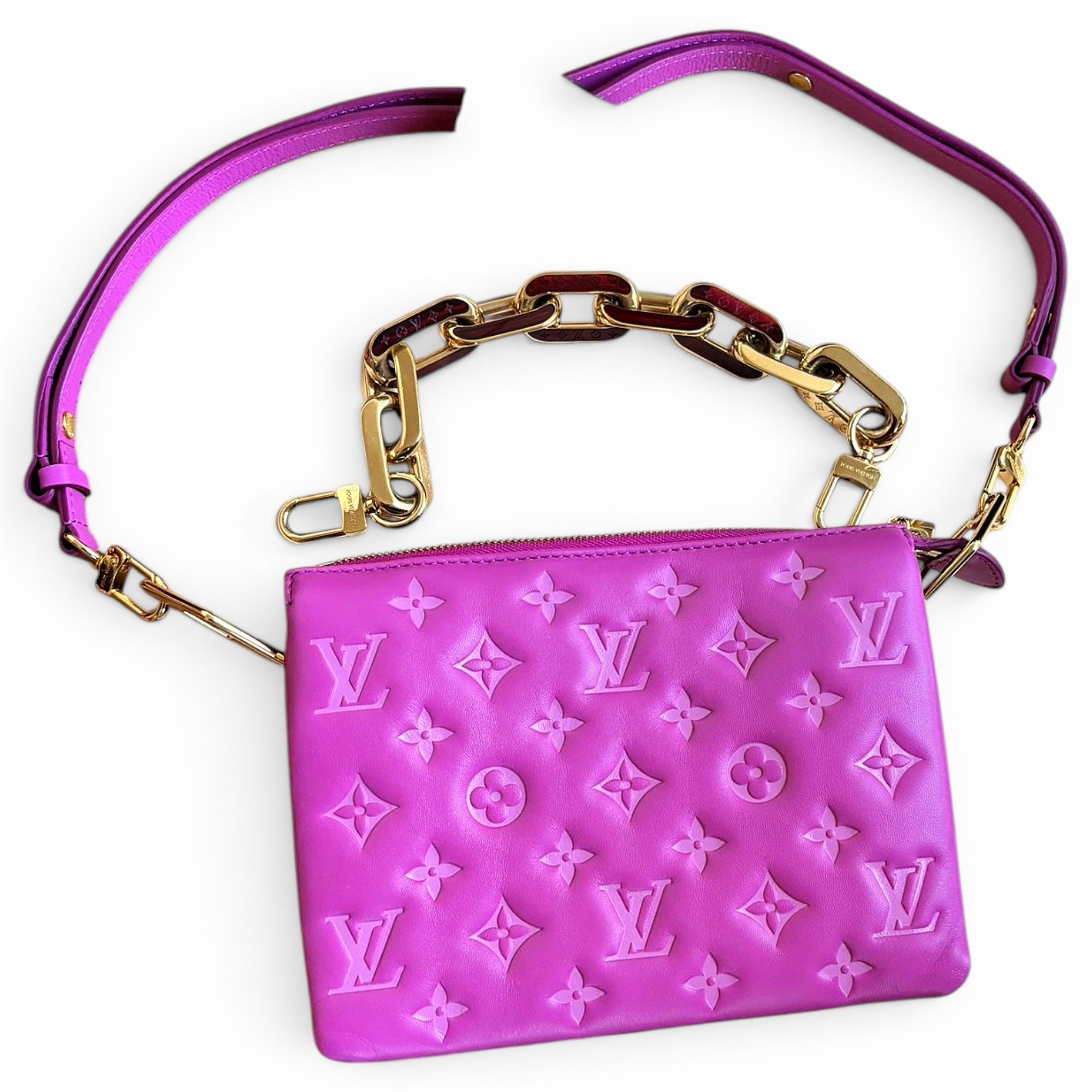 Coussin leather handbag
