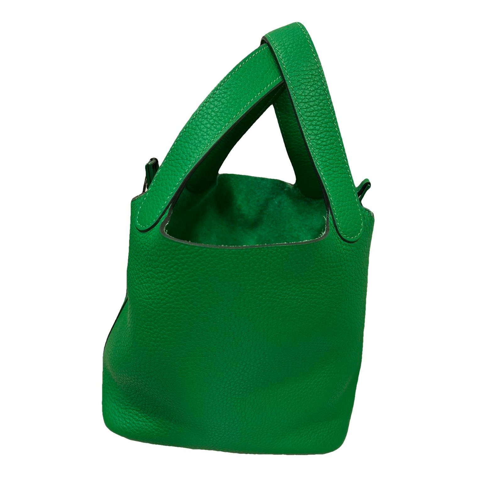 Picotin leather tote