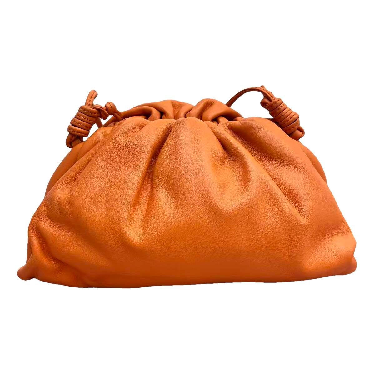 Pouch leather handbag