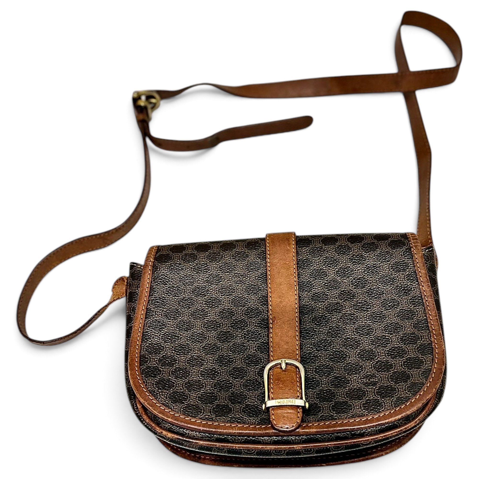 Folco leather crossbody bag