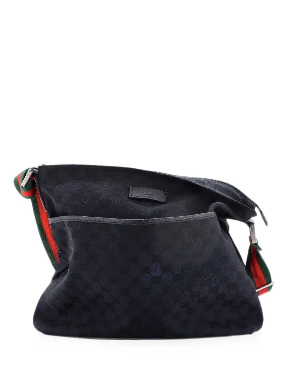 Front Pocket Web Messenger GG Canvas Medium crossbody bag
