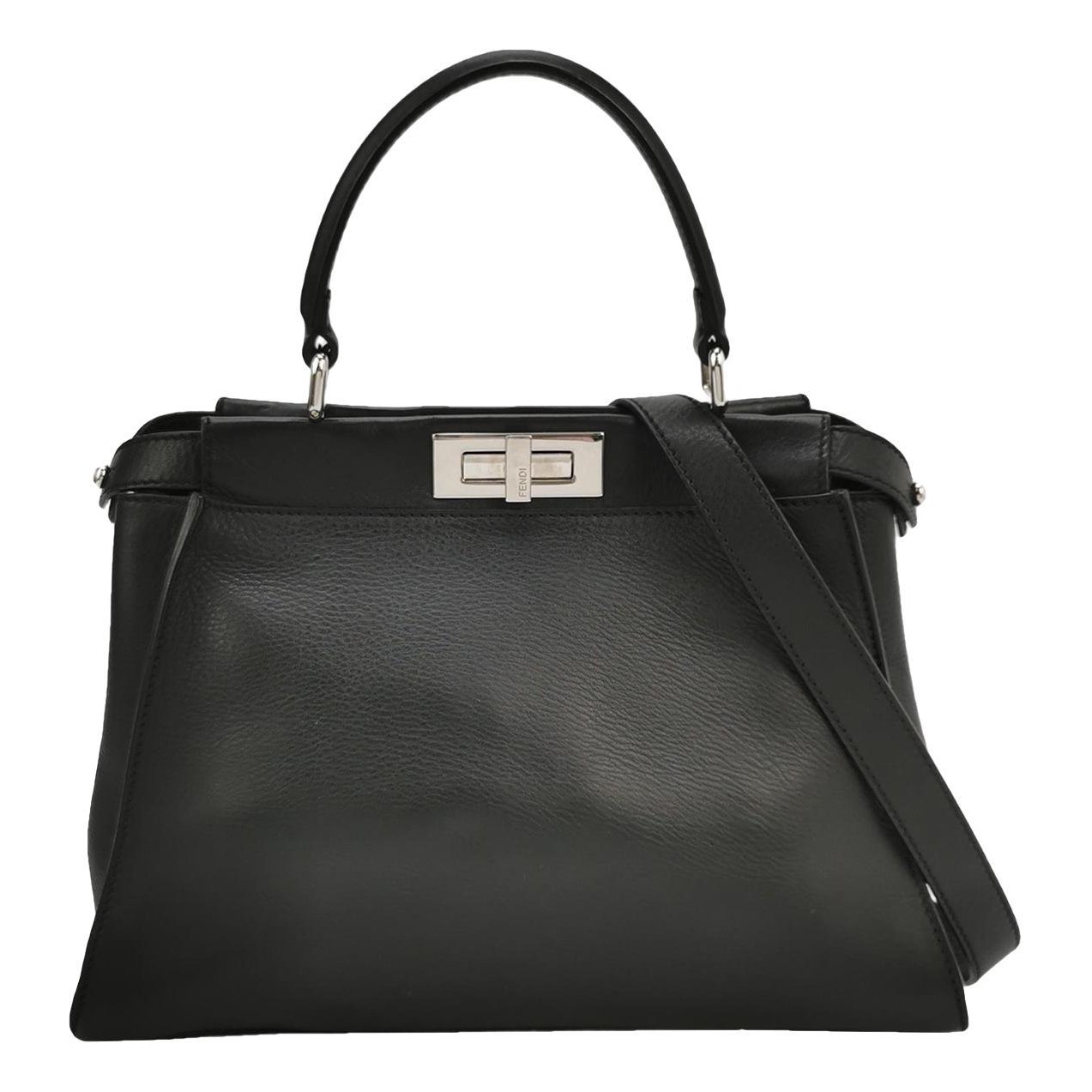 Peekaboo leather handbag