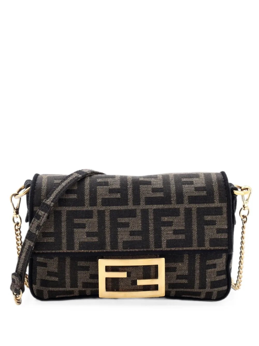 Baguette NM Bag Zucca Canvas Mini crossbody bag