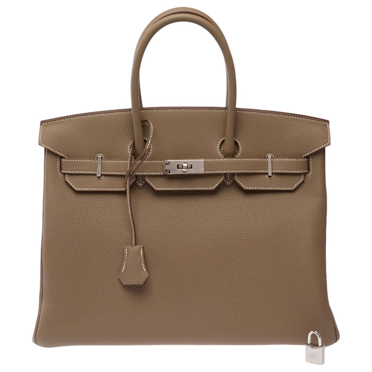 Birkin 35 leather handbag