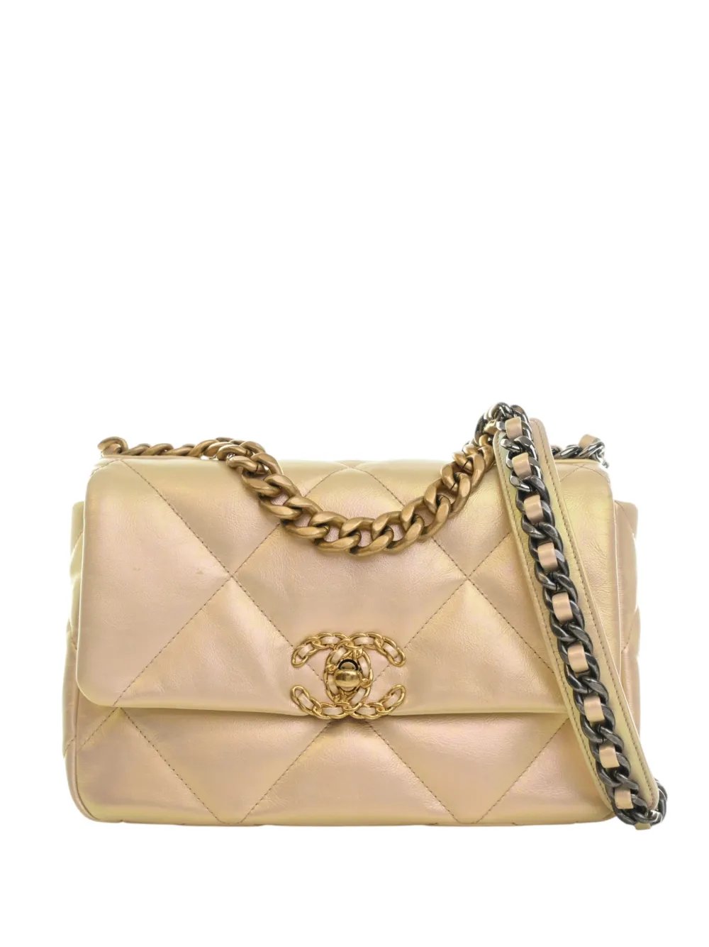 2021-2026 Medium Iridescent Lambskin 19 Flap satchel