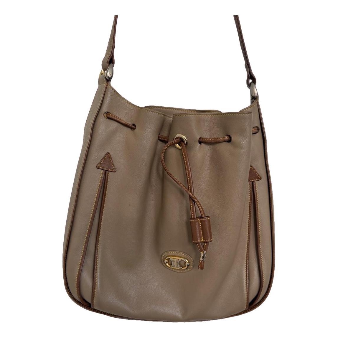Clasp Bucket leather crossbody bag