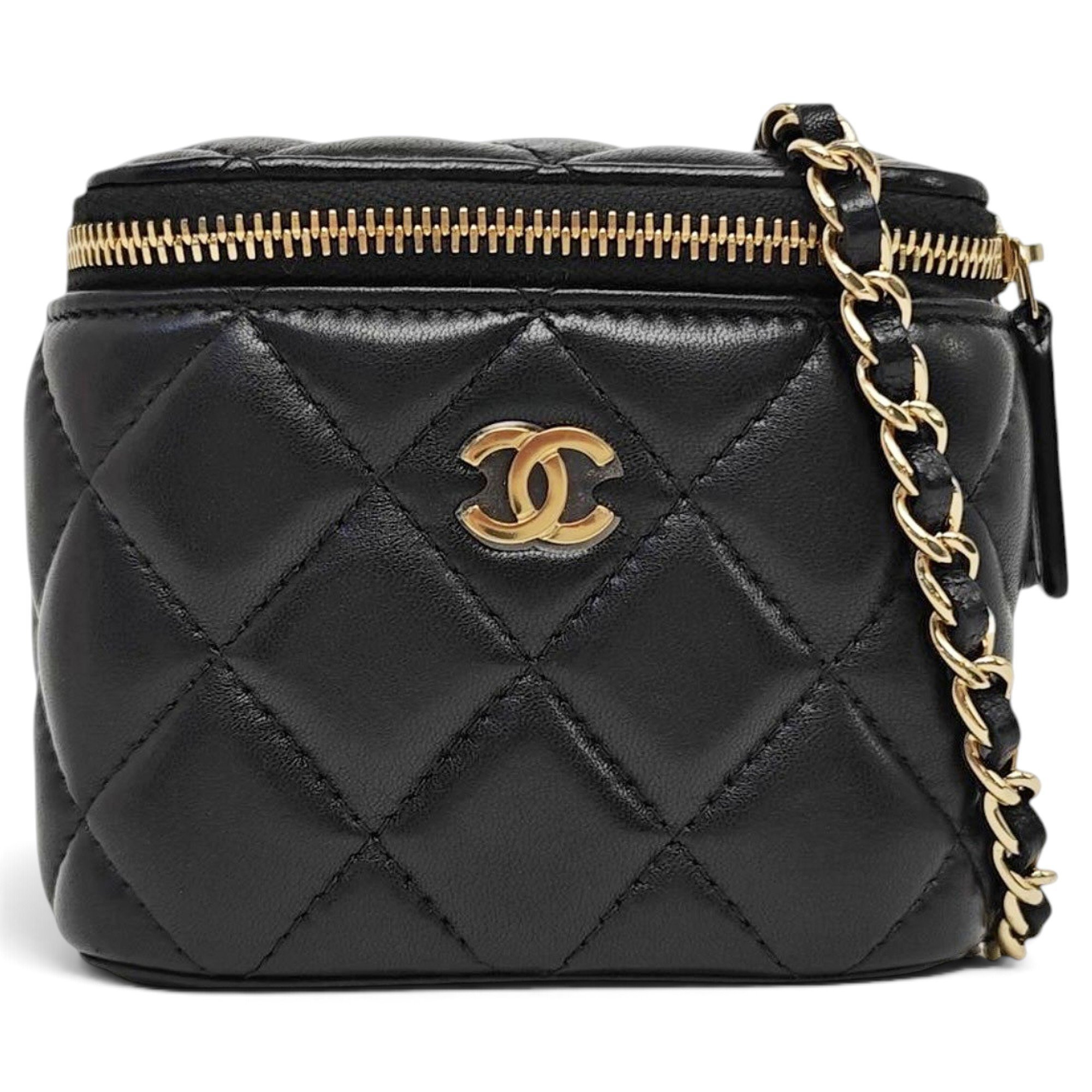 Vanity leather handbag