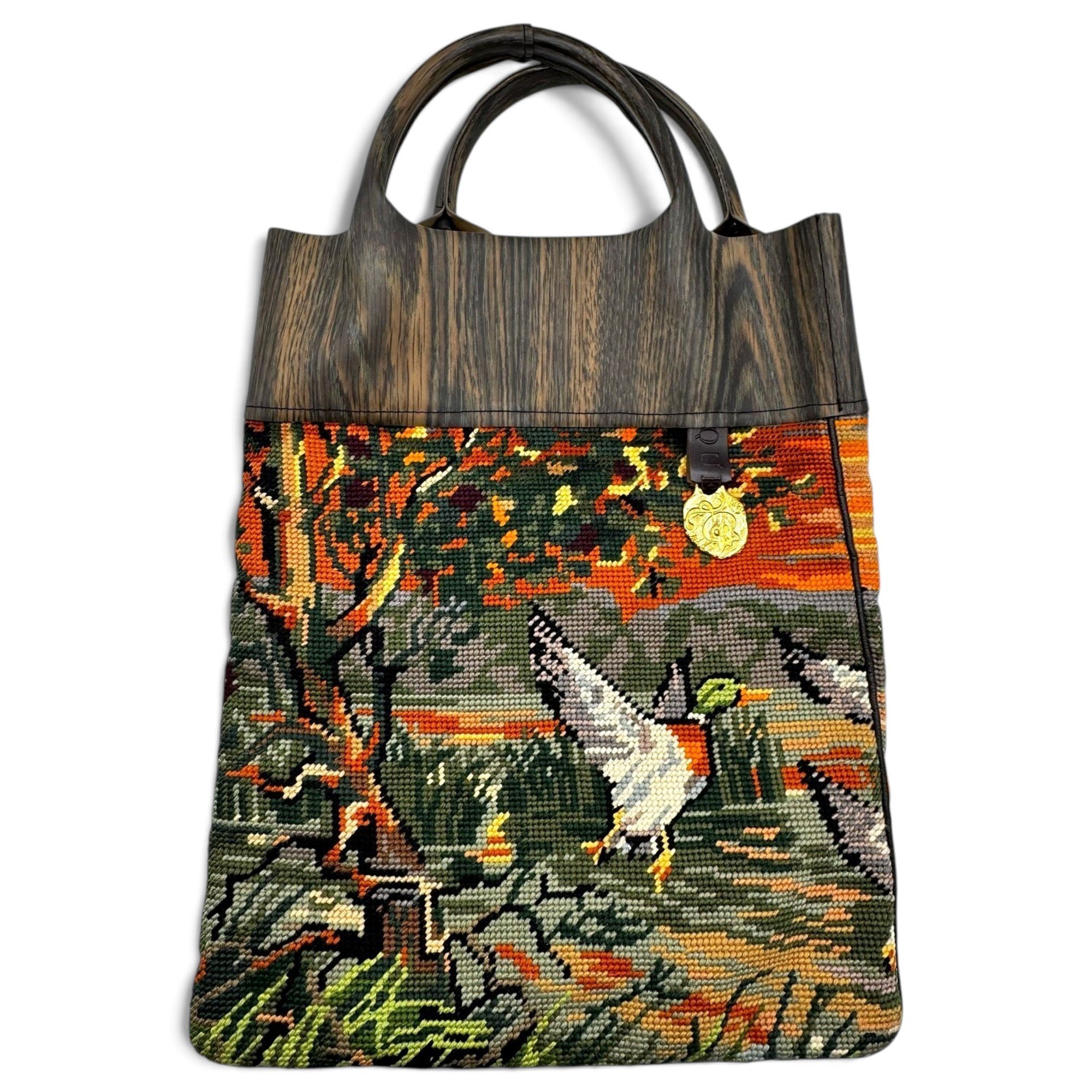 Alexander McQueen Skull wool tote