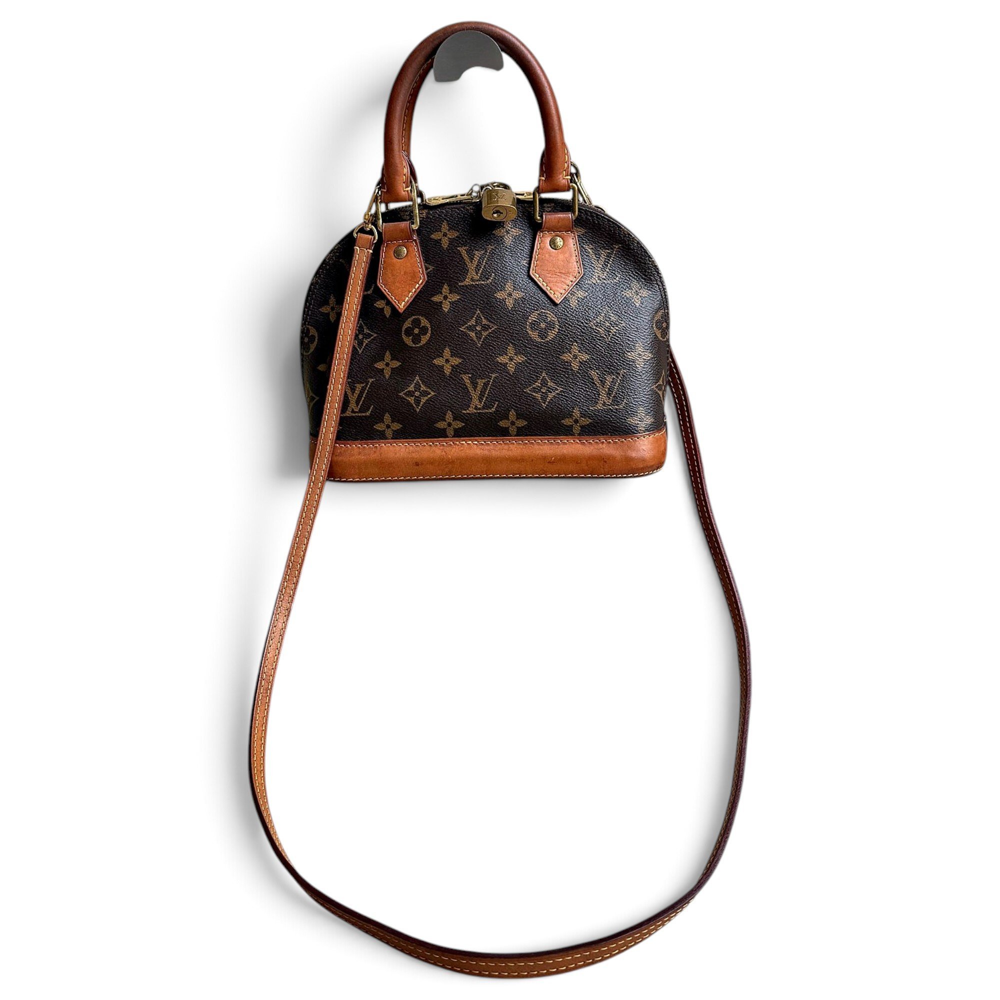 Louis Vuitton Alma BB leather handbag