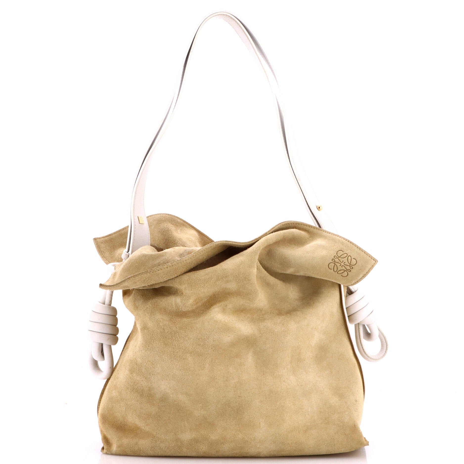 Flamenco Knot Bag Suede Large