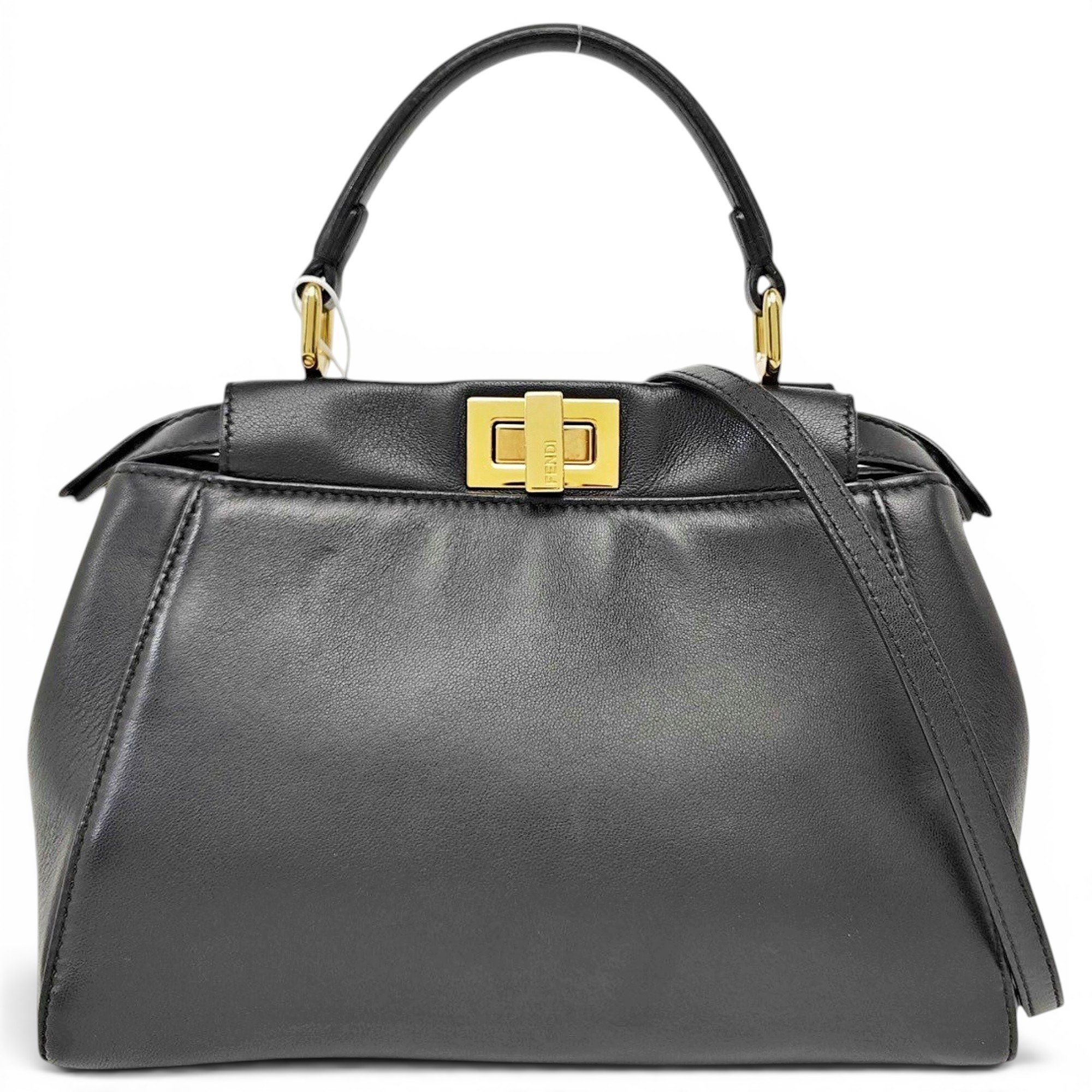 Peekaboo leather handbag