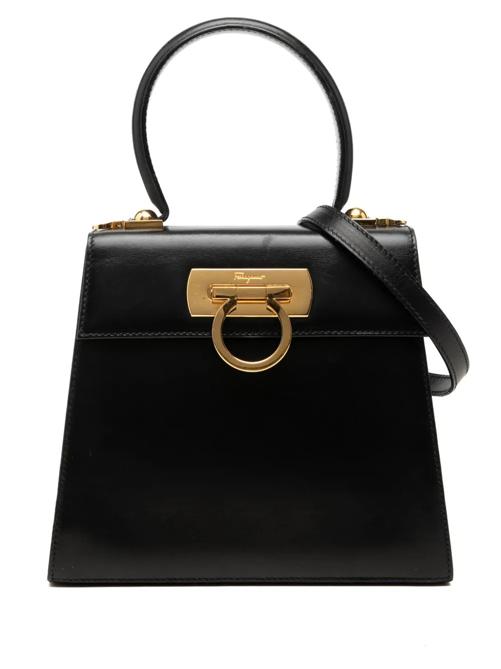 2010-2026 Small Leather Gancini Iconic Top Handle Bag satchel