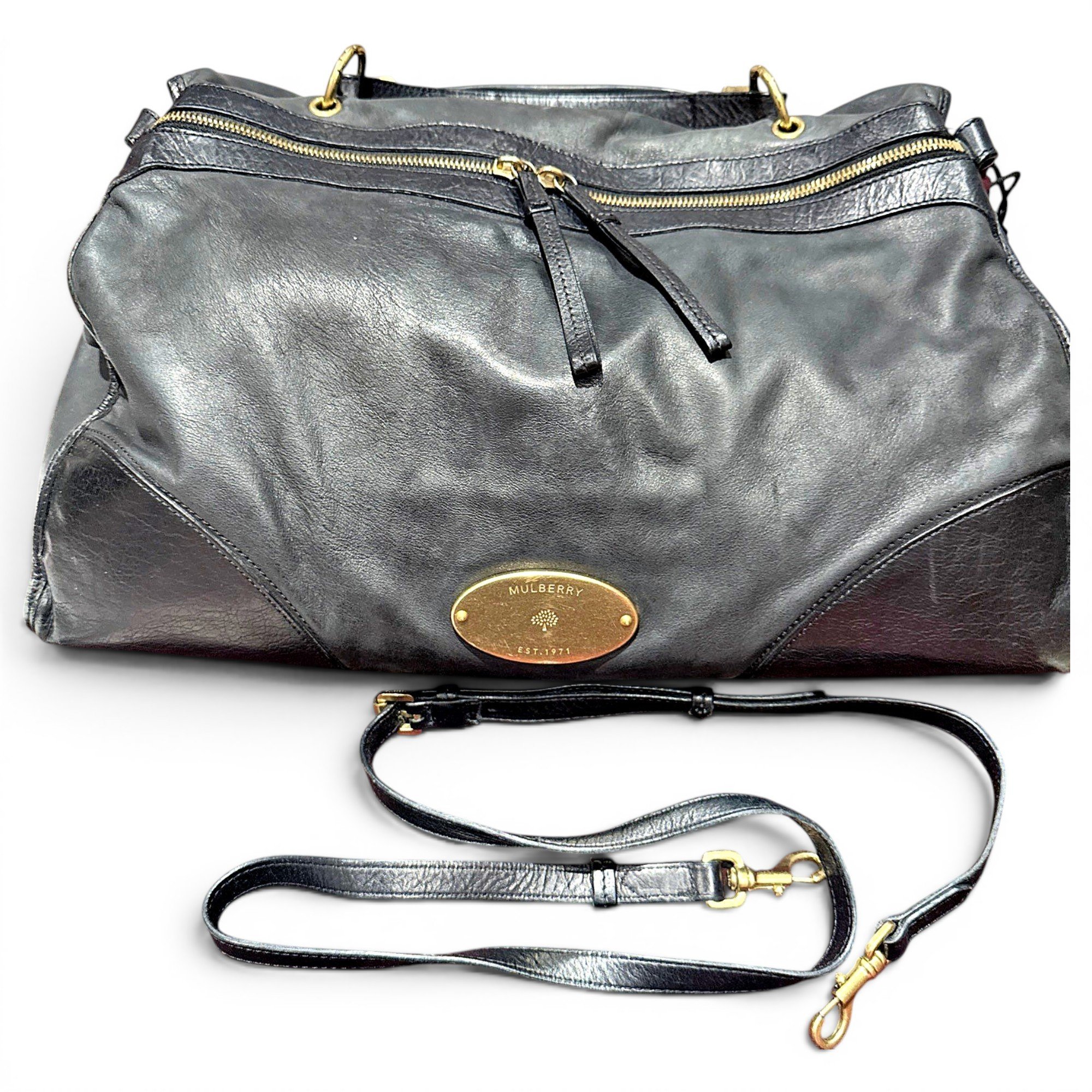Leather satchel
