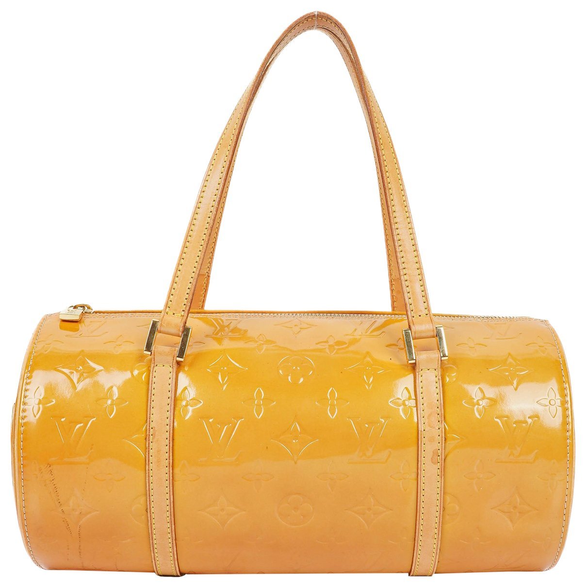 Papillon patent leather handbag