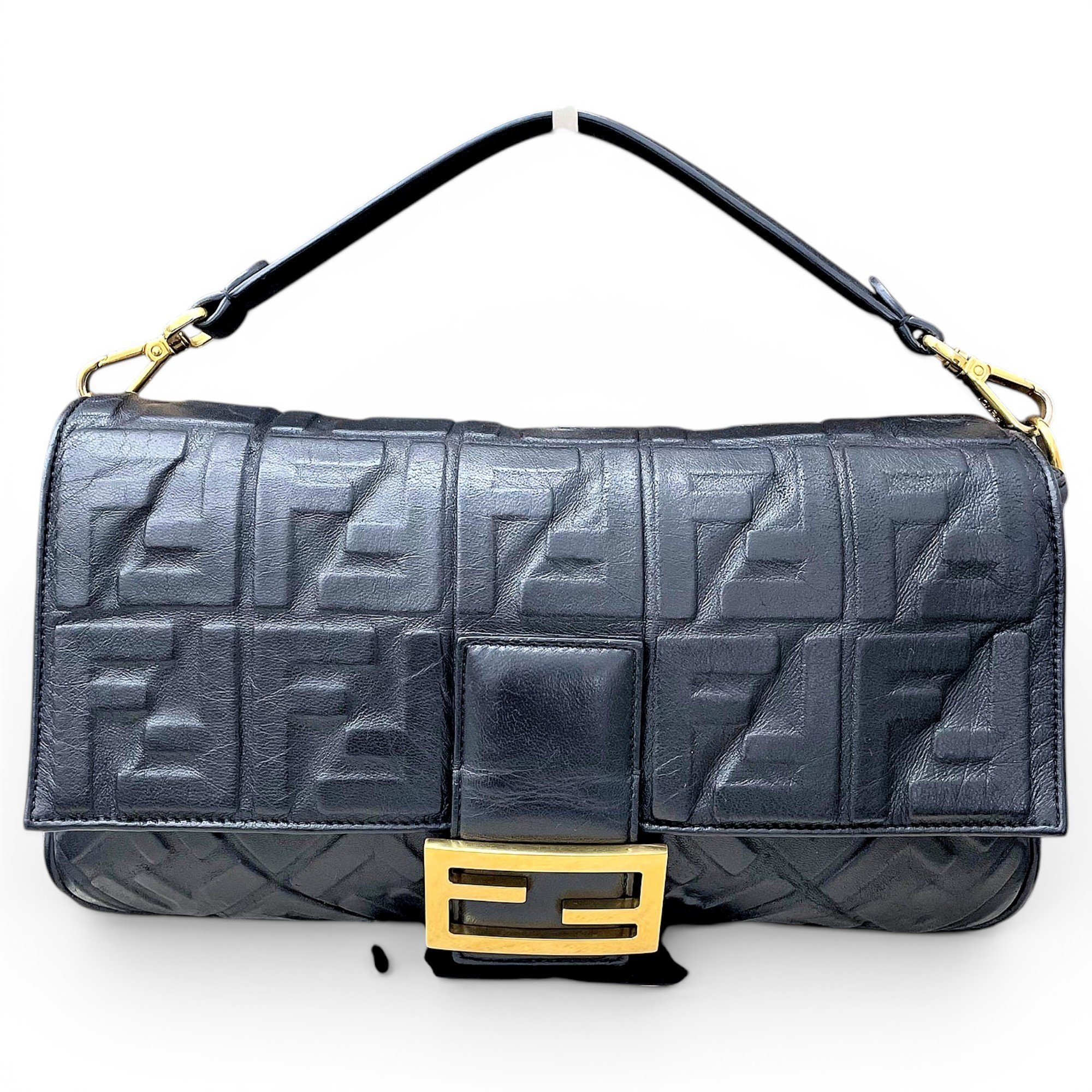 Baguette leather handbag