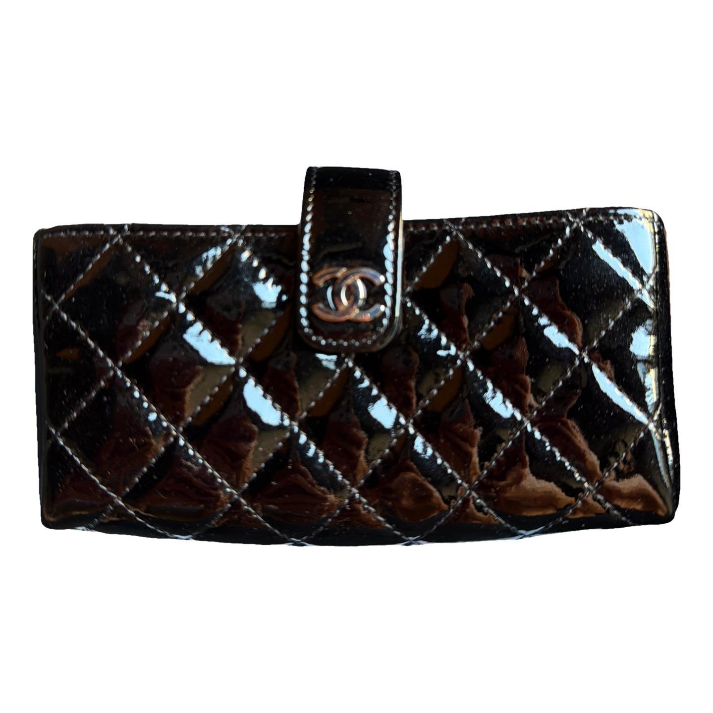 Leather clutch bag