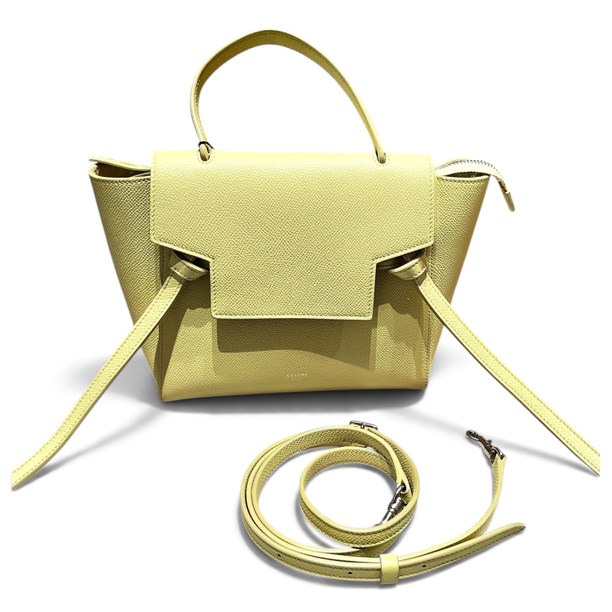 Belt leather handbag