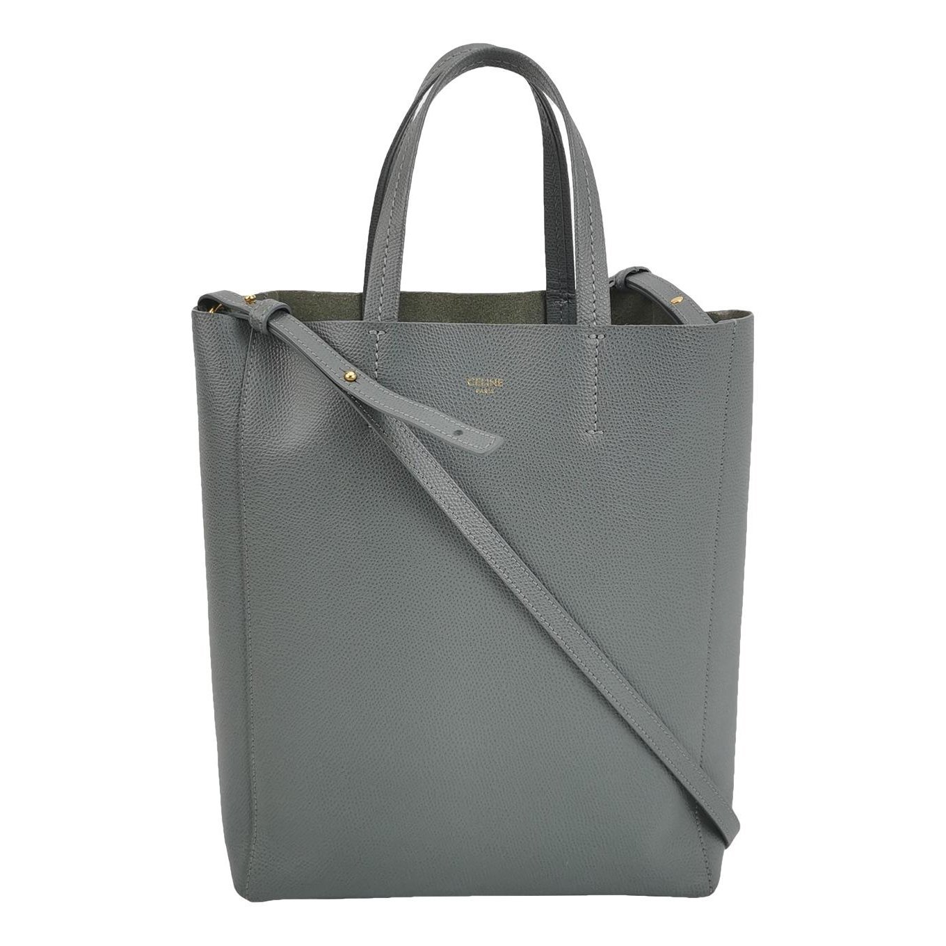 Cabas leather handbag