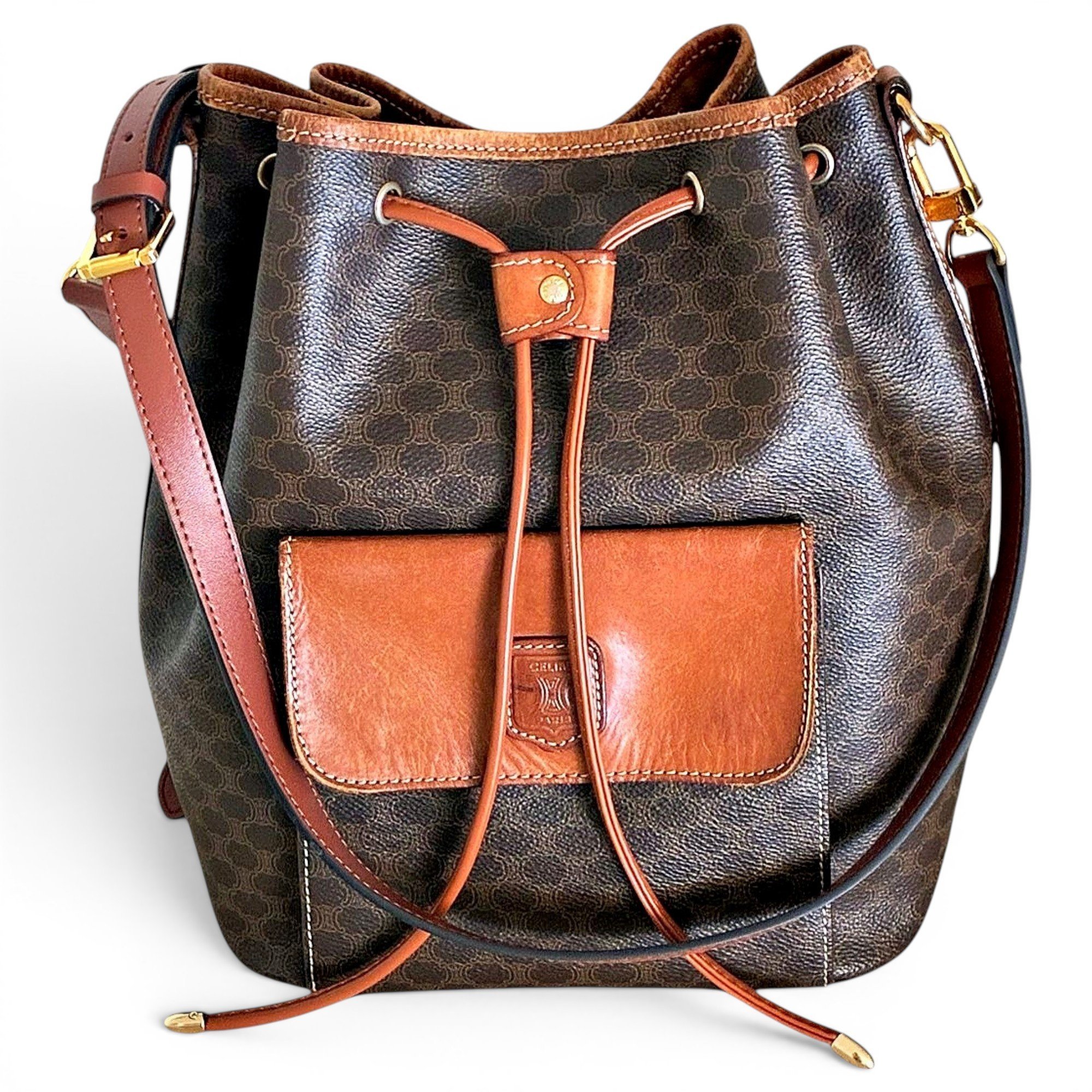 SAC SEAU leather handbag