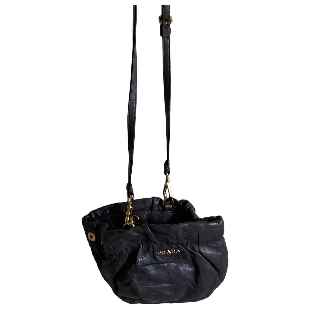 Leather clutch bag