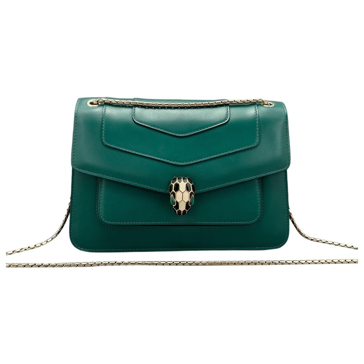 Serpenti leather handbag