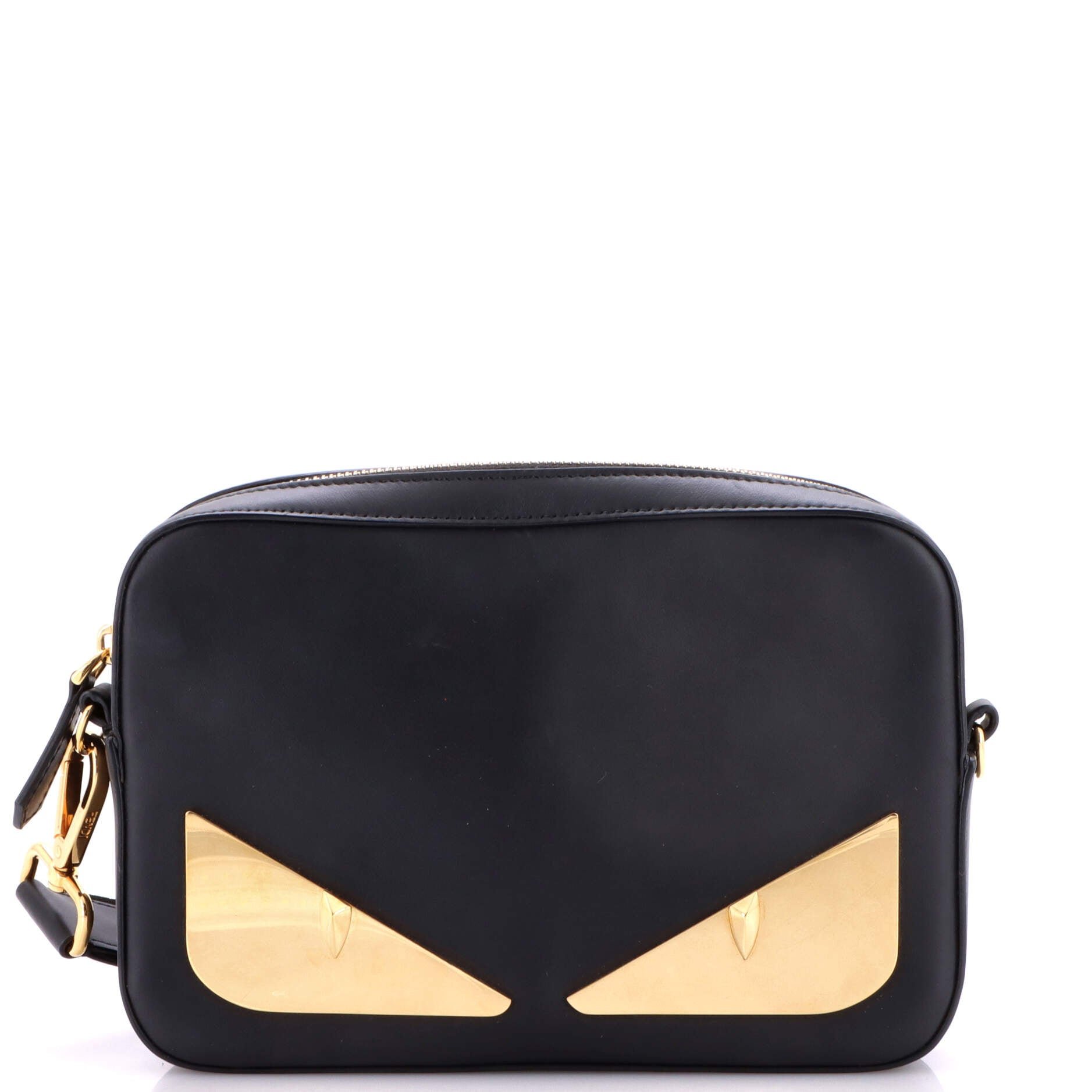 Monster Camera Messenger Bag Leather Small