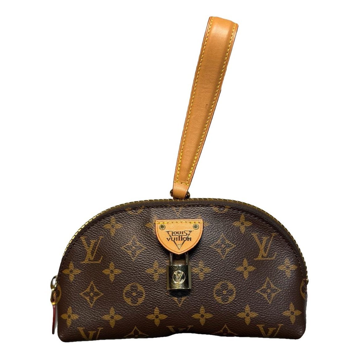 Moon pochette leather clutch bag