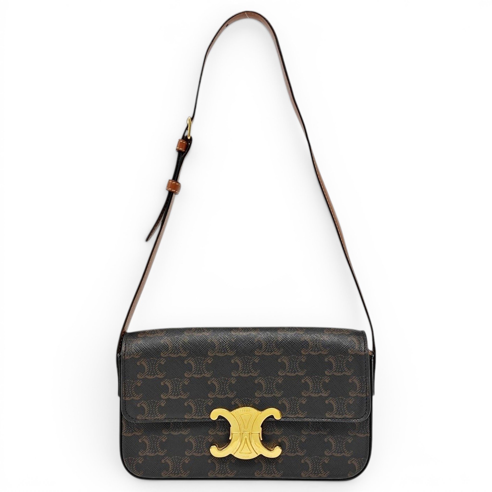 Triomphe leather handbag