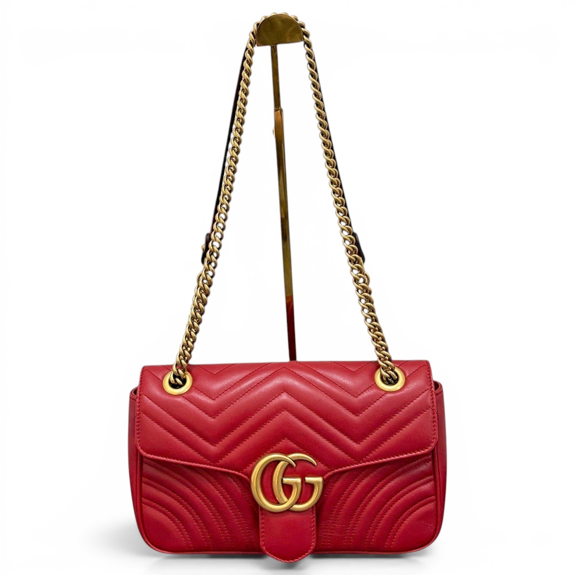 GG Marmont Flap leather handbag