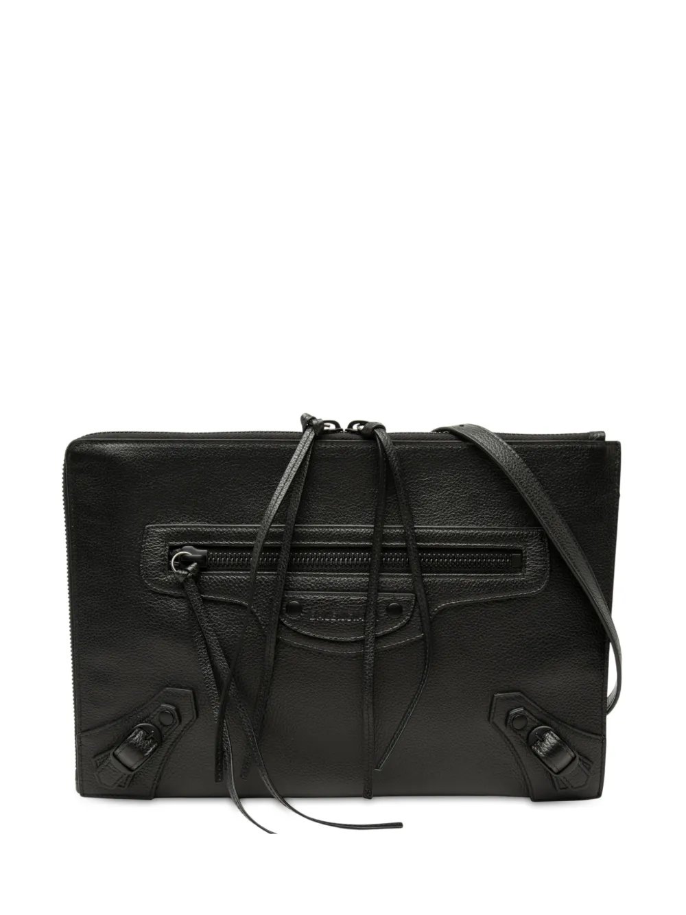 2000-2026 Grained Calfskin Neo Classic Compact Clutch with Strap crossbody bag