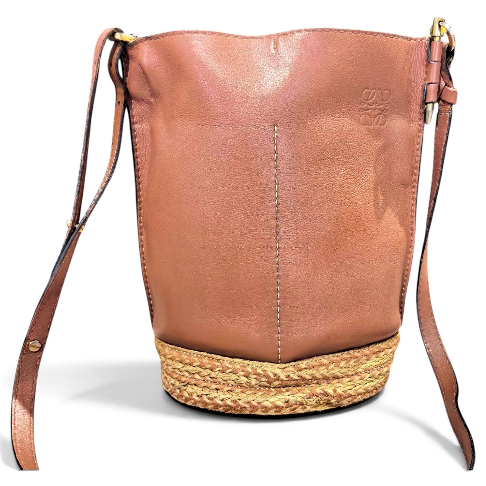 Gate Bucket leather crossbody bag