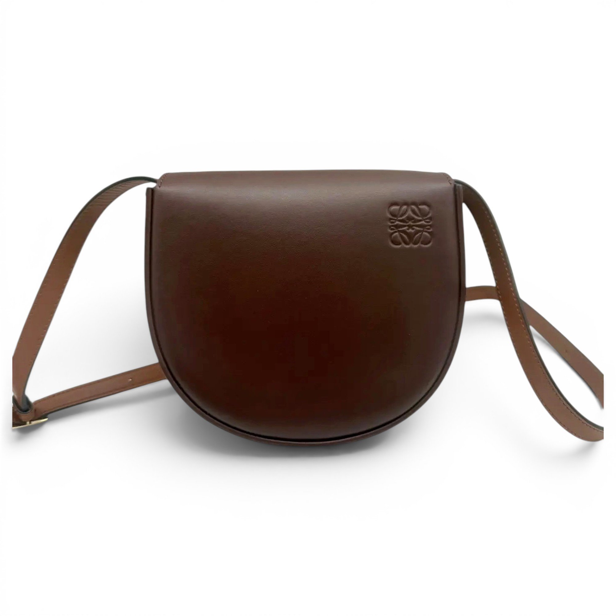 Heel leather handbag