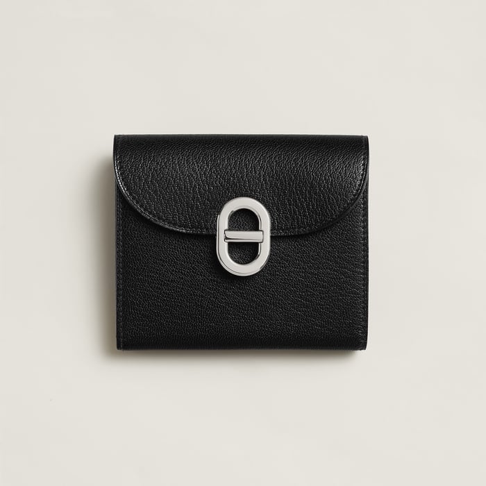 Noir Maillon Compact Wallet