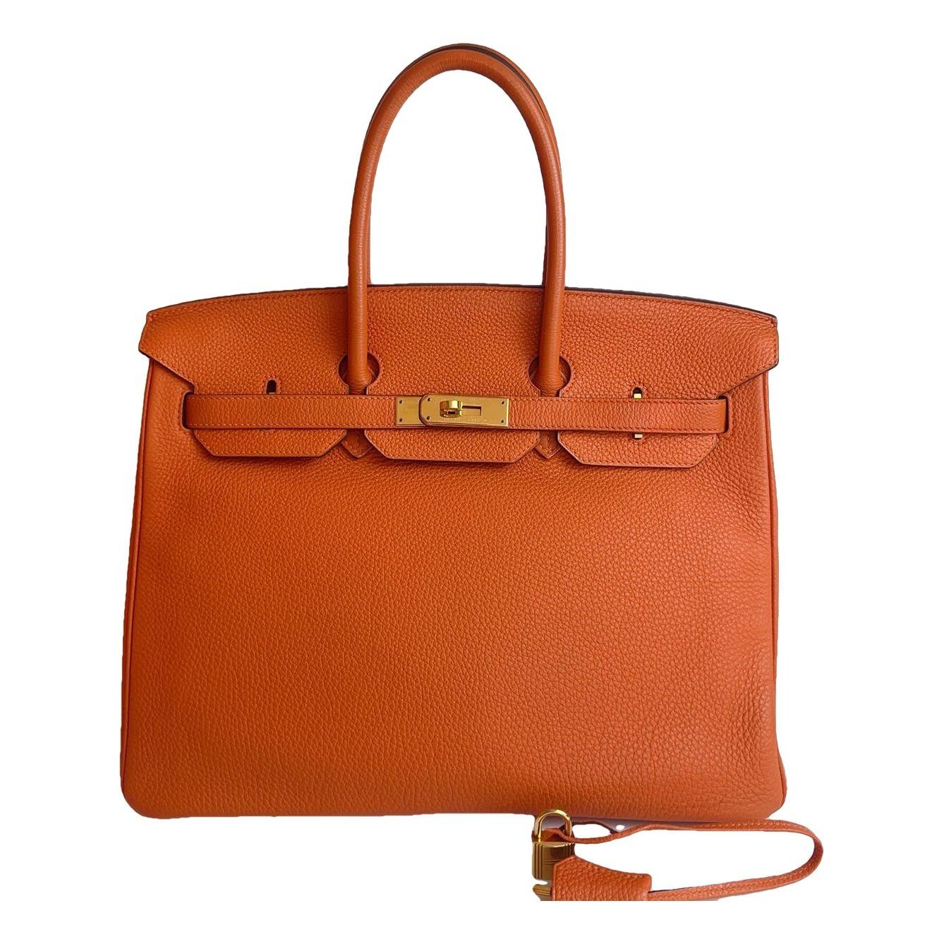 Birkin 35 leather handbag