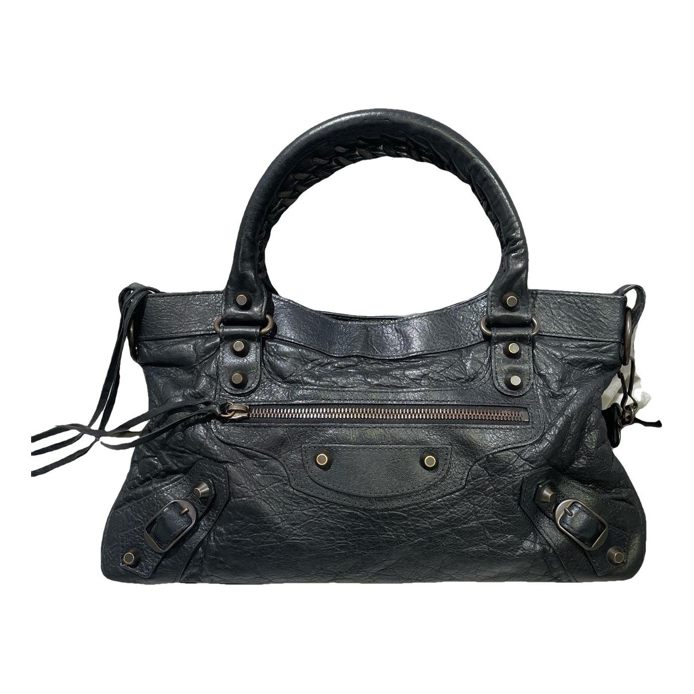 City leather bag