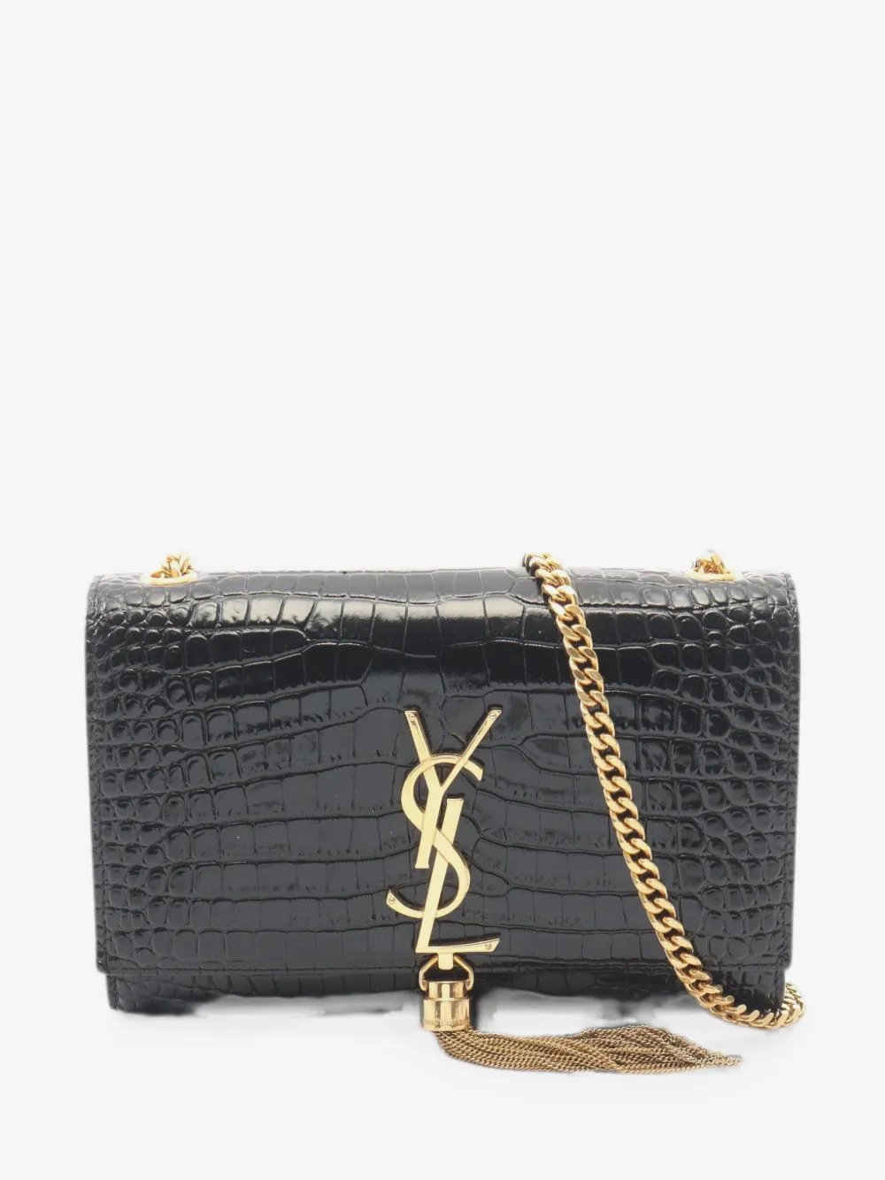 2010s Kate croc-embossed shoulder bag