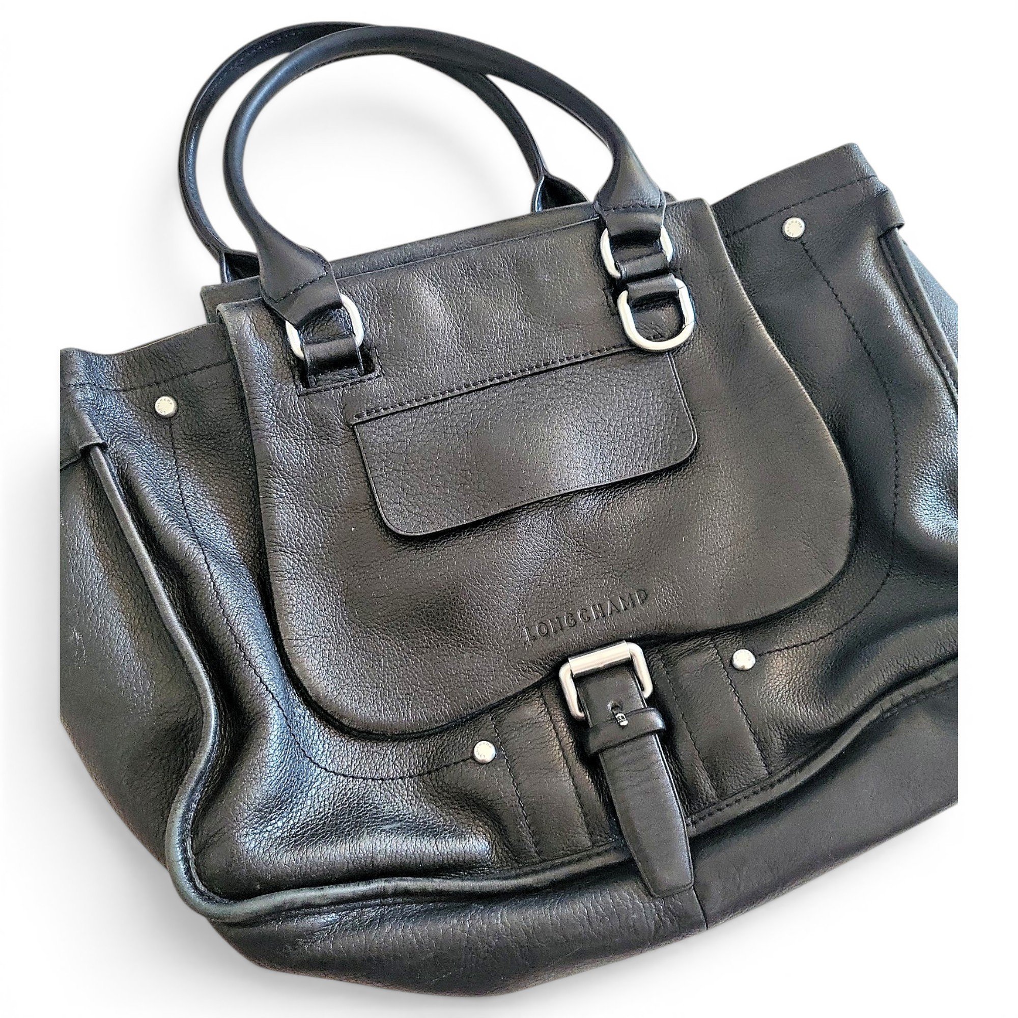 Balzane leather handbag