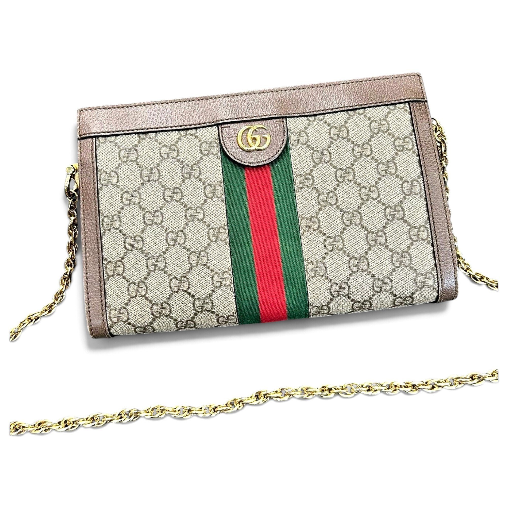 Ophidia Chain leather handbag