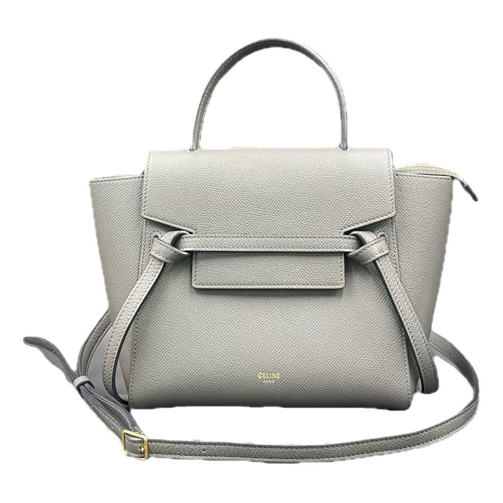 Belt leather handbag