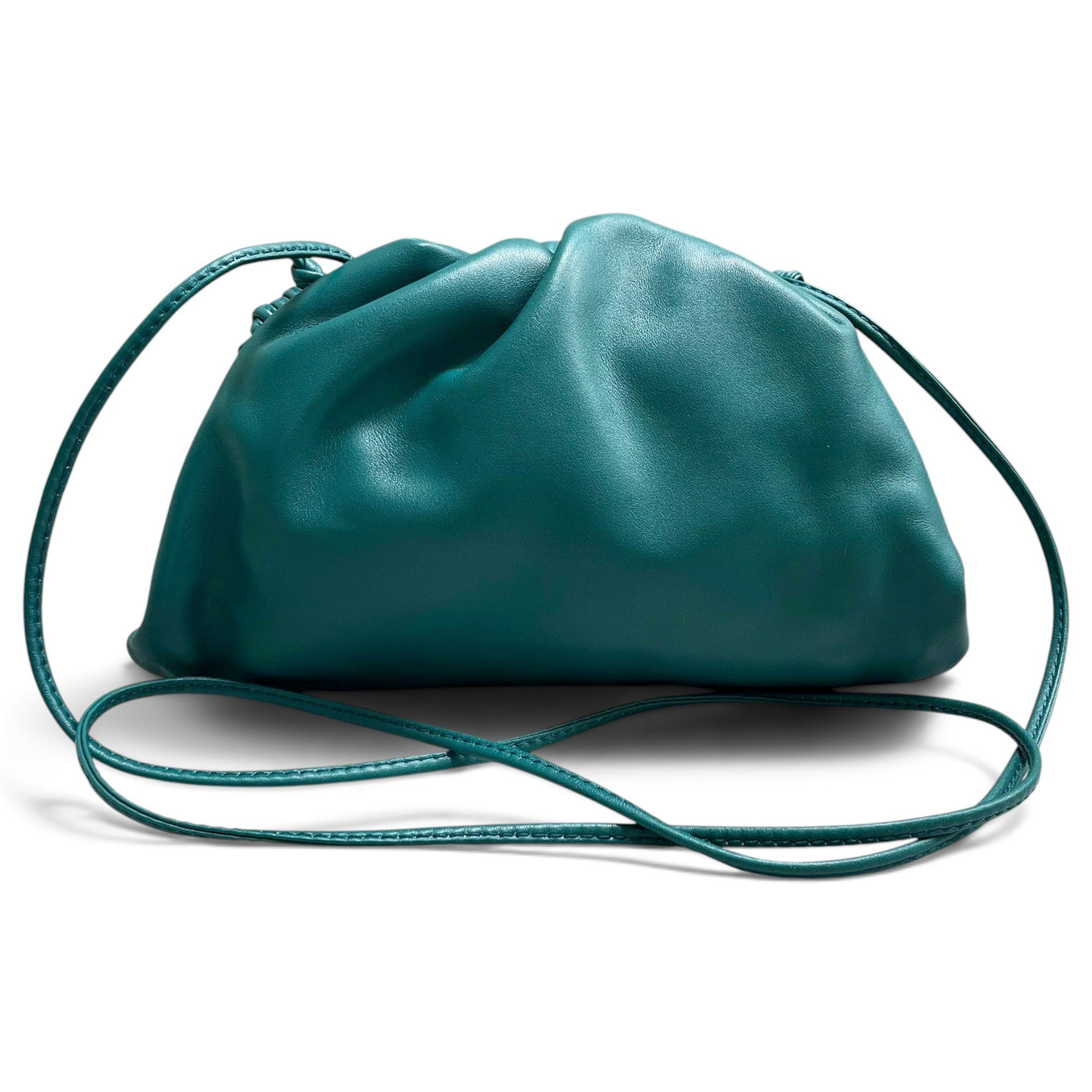 Pouch leather handbag