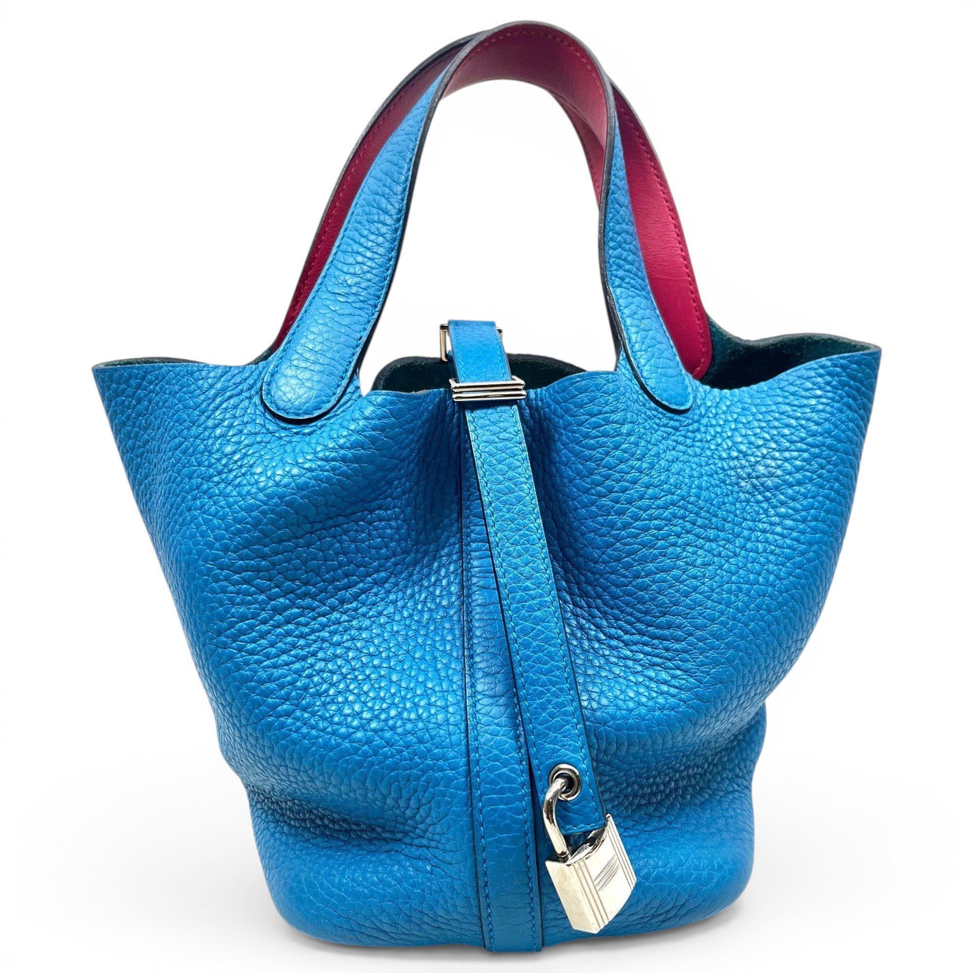 Picotin leather tote