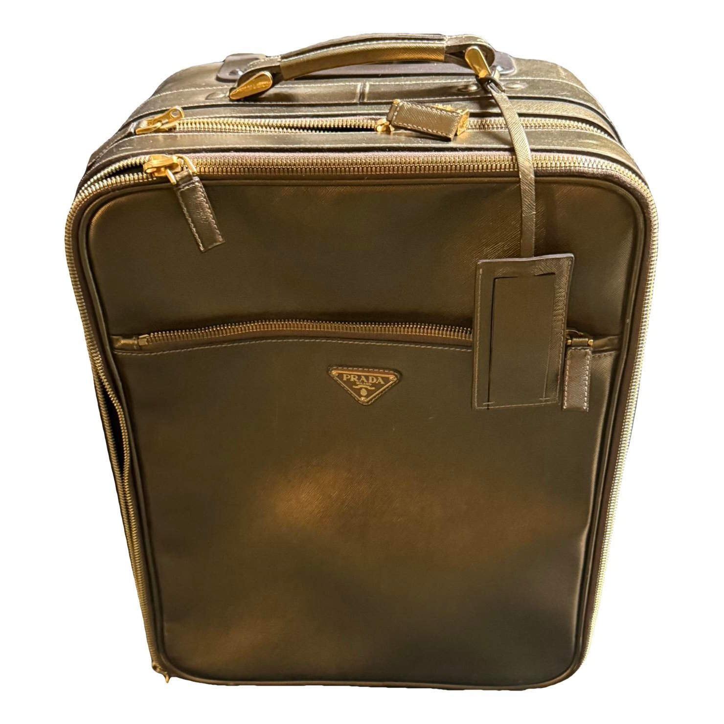 Leather travel bag
