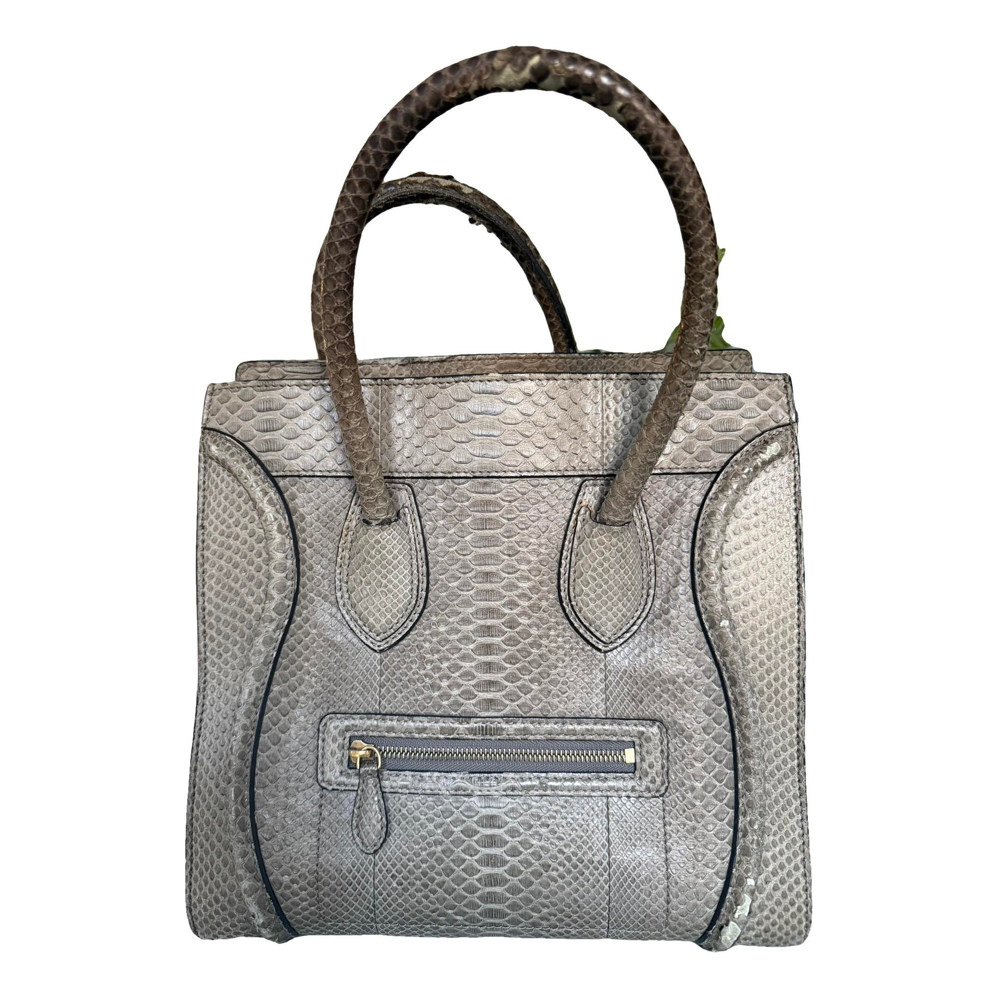 Luggage leather handbag