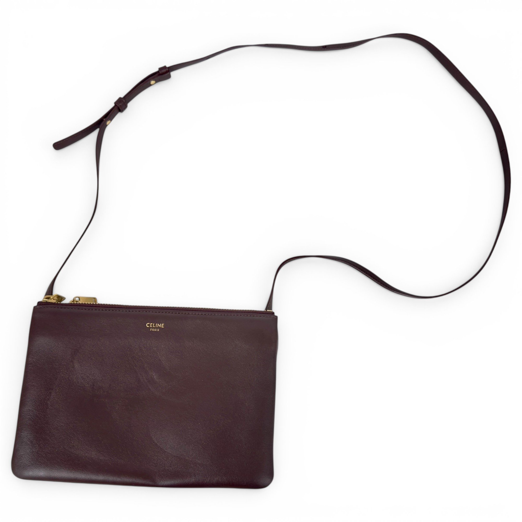 Celine Trio leather crossbody bag